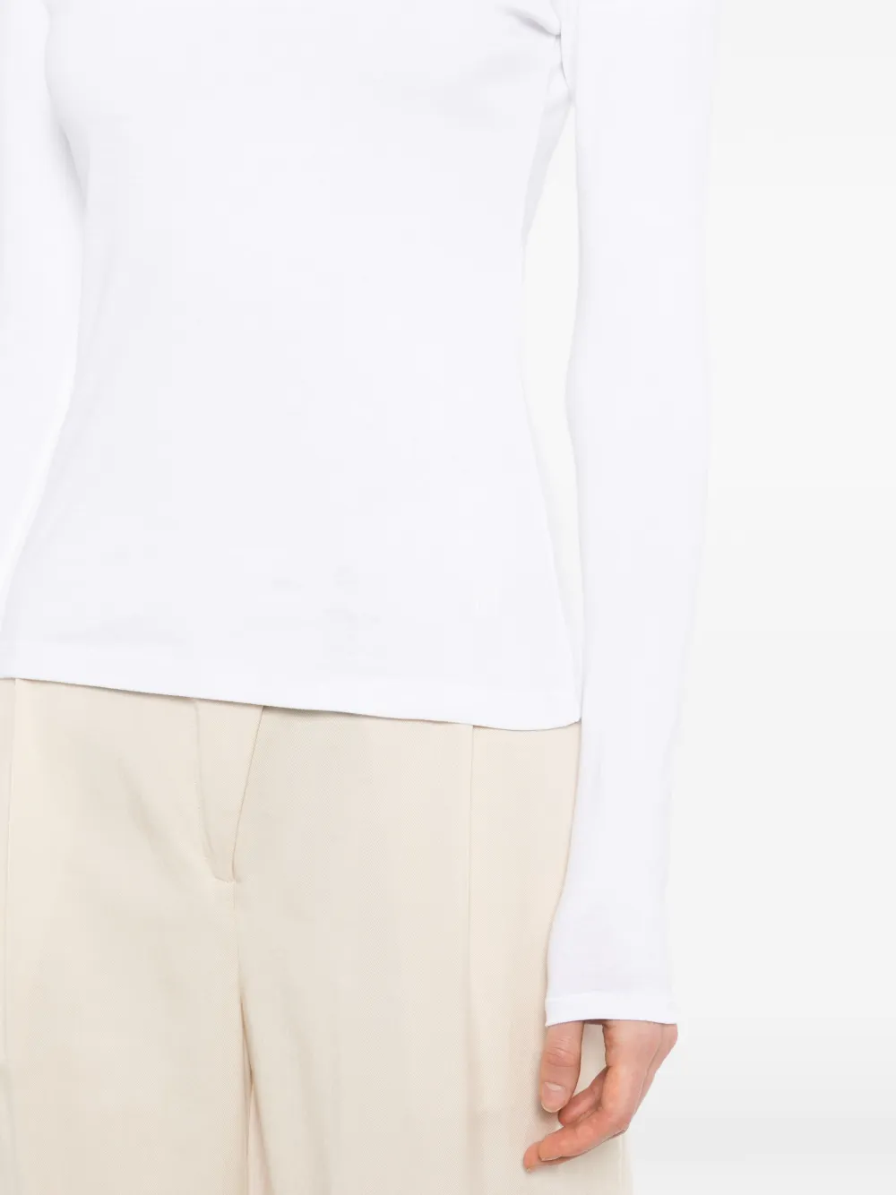 By Malene Birger T-shirt met lange mouwen Wit