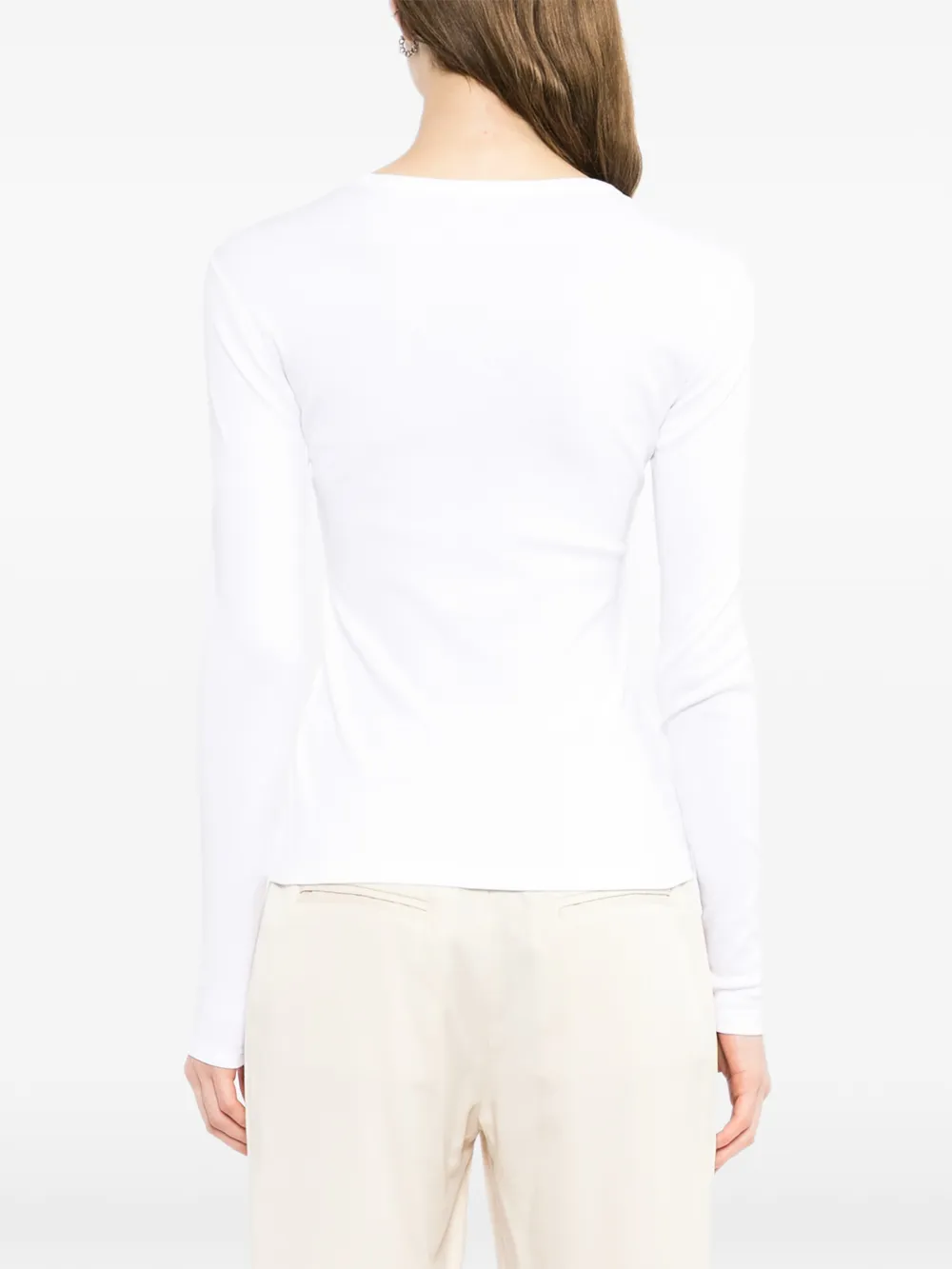 By Malene Birger T-shirt met lange mouwen Wit