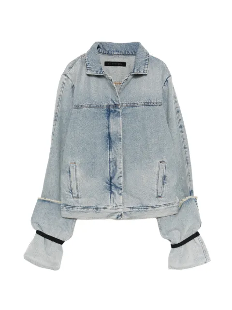 ALAINPAUL folded-sleeve denim jacket