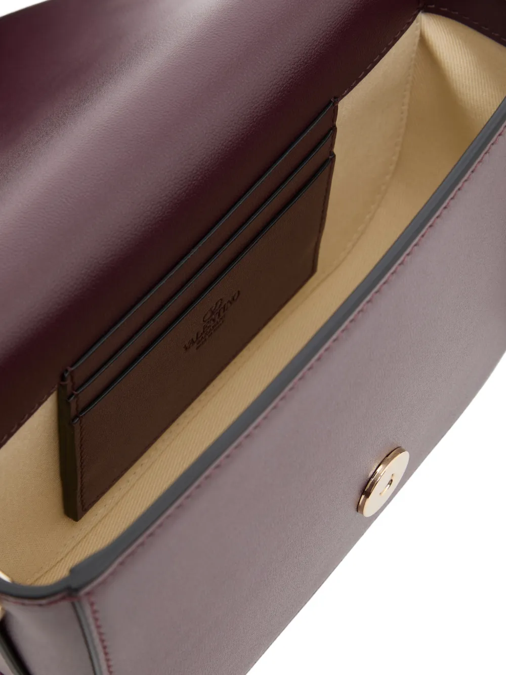 Valentino Garavani VLogo Walk kleine kalfsleren crossbodytas Paars
