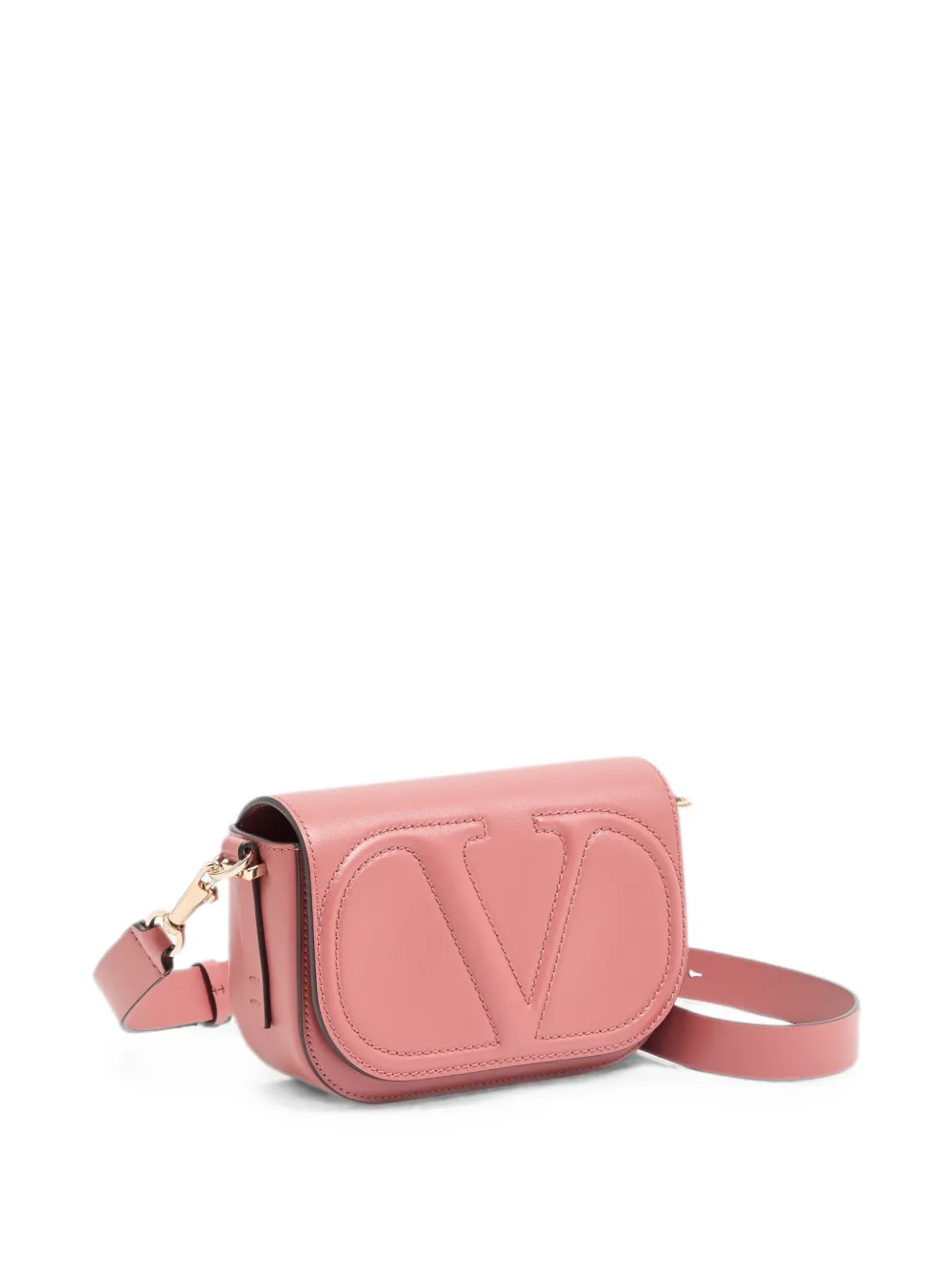 Valentino Garavani VLogo Walk kleine kalfsleren crossbodytas Roze