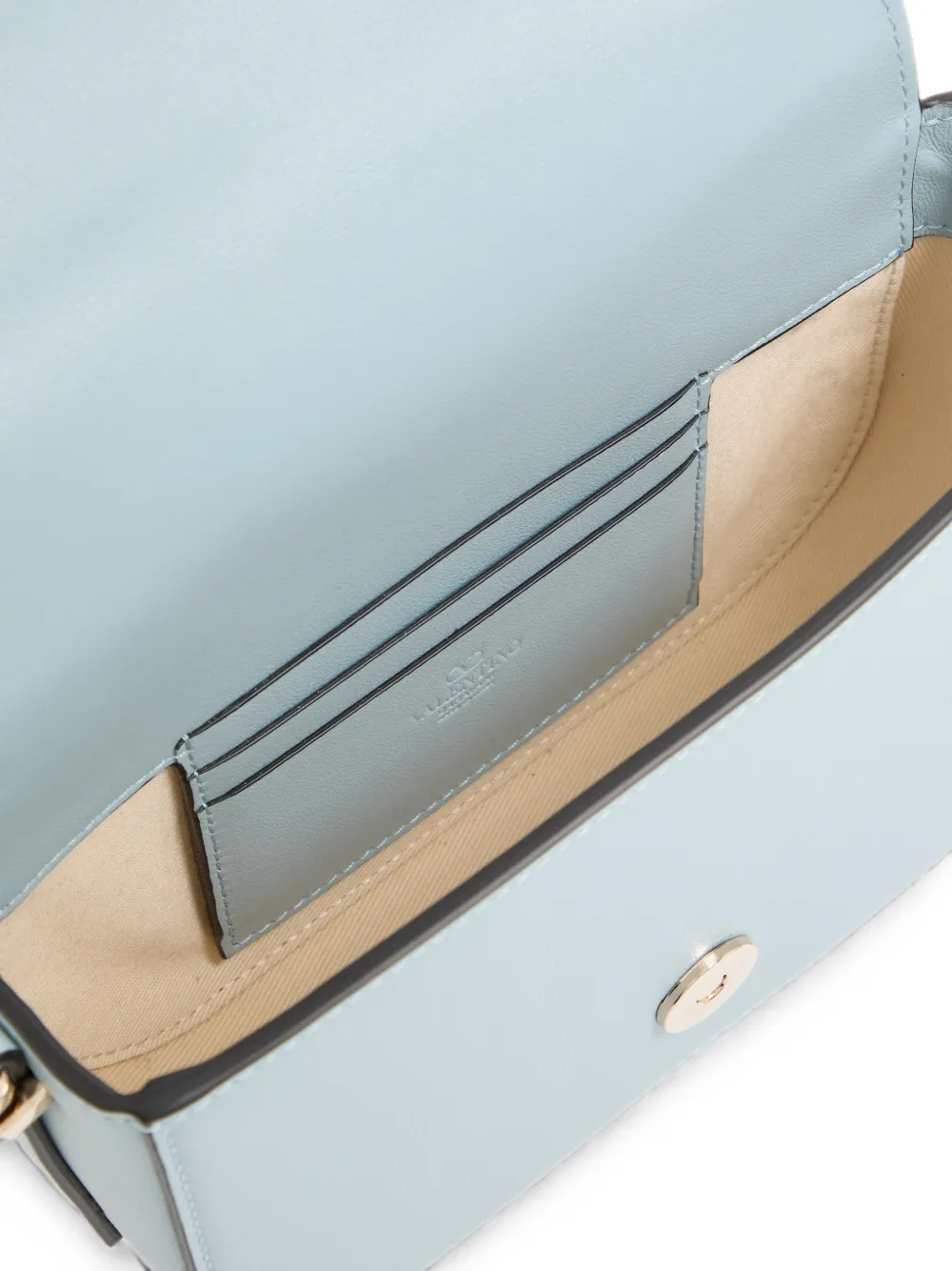 Valentino Garavani VLogo Walk kleine kalfsleren crossbodytas Blauw