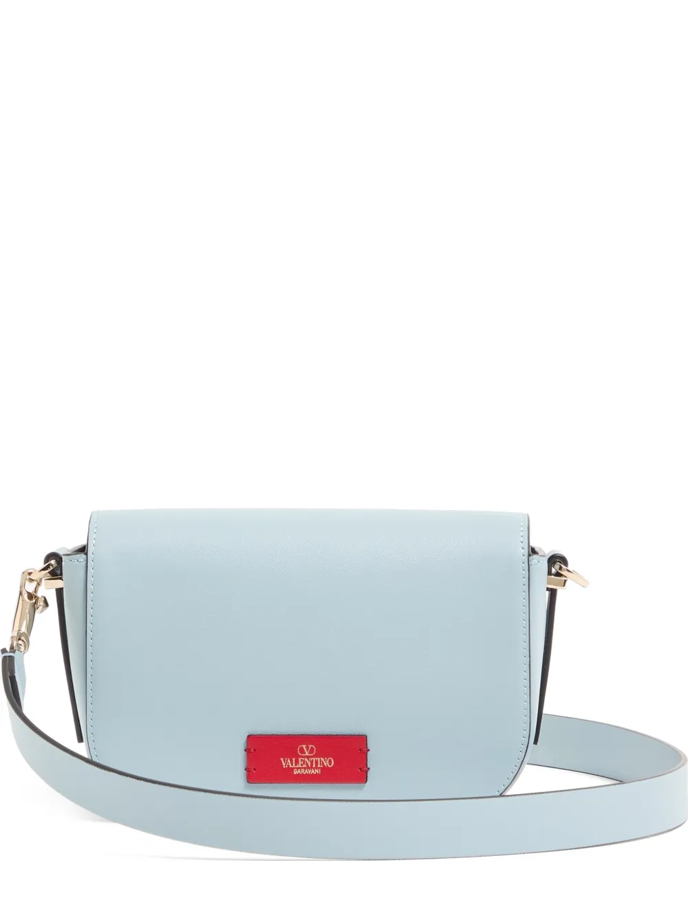Valentino Garavani VLogo Walk small calfskin cross body bag - Blu