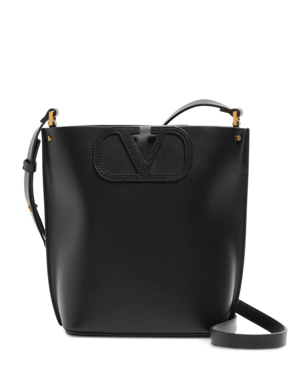Valentino Garavani Borsa a secchiello Fill Me in pelle di vitello - Nero
