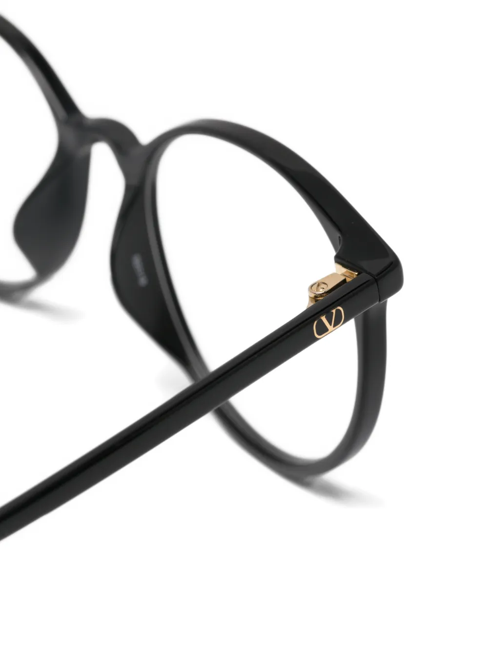 VALENTINO GARAVANI EYEWEAR VLogo zonnebril met rond montuur Bruin
