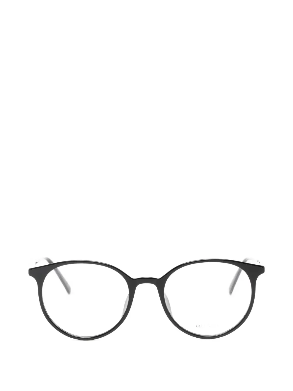 VALENTINO GARAVANI EYEWEAR VLogo round-frame glasses - Marrone
