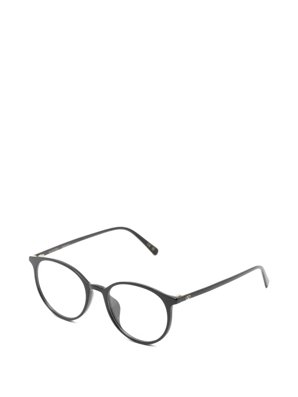 VALENTINO GARAVANI EYEWEAR VLogo zonnebril met rond montuur Bruin