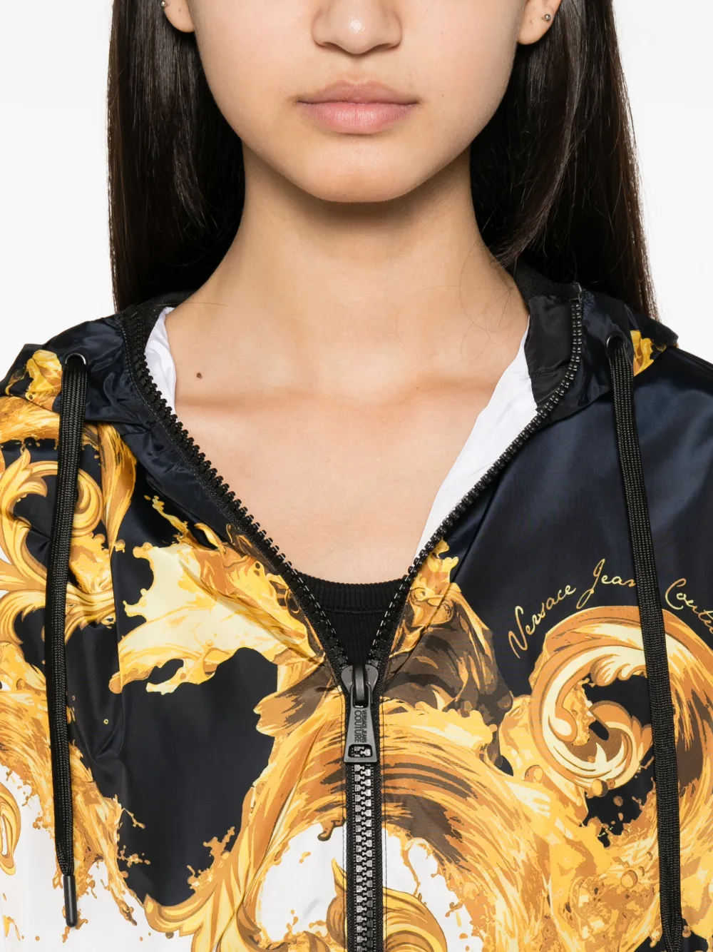 Versace Jeans Couture Jack met barokprint Geel
