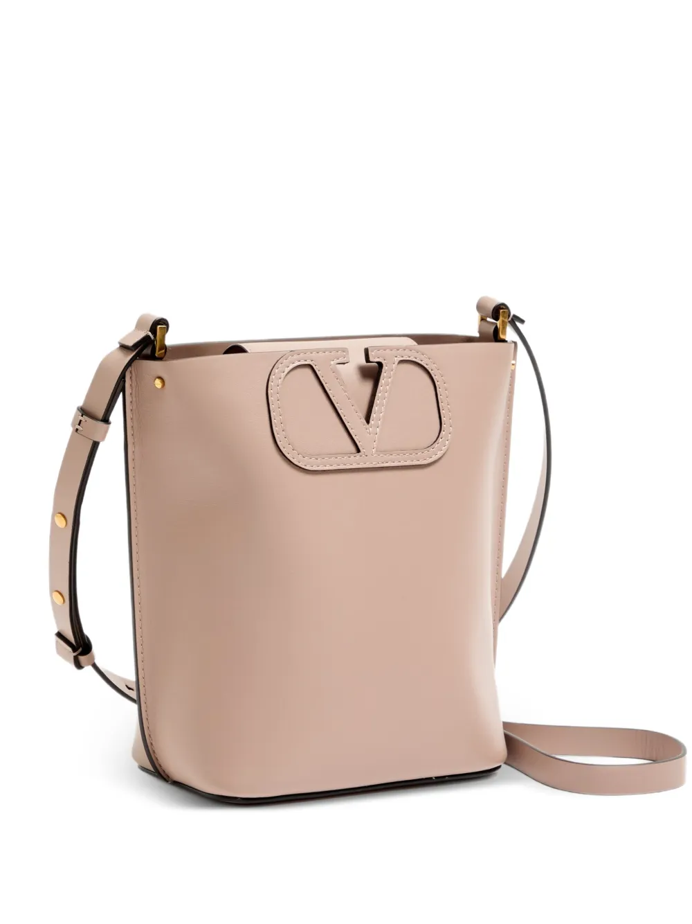 Valentino Garavani Fill Me kalfsleren bucket-tas Roze