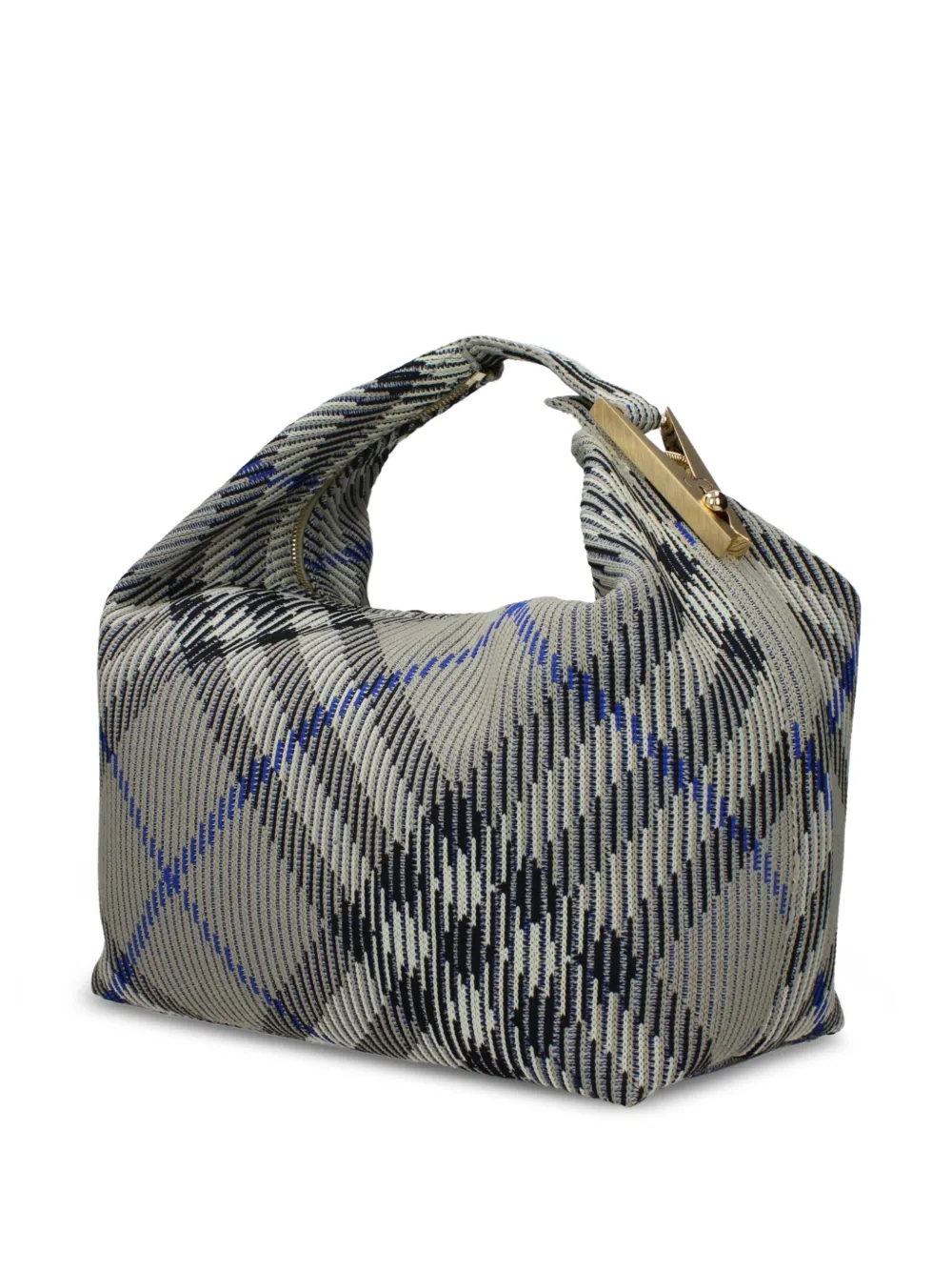 Burberry Geruite shopper Groen