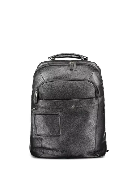 PIQUADRO pebbled leather backpack