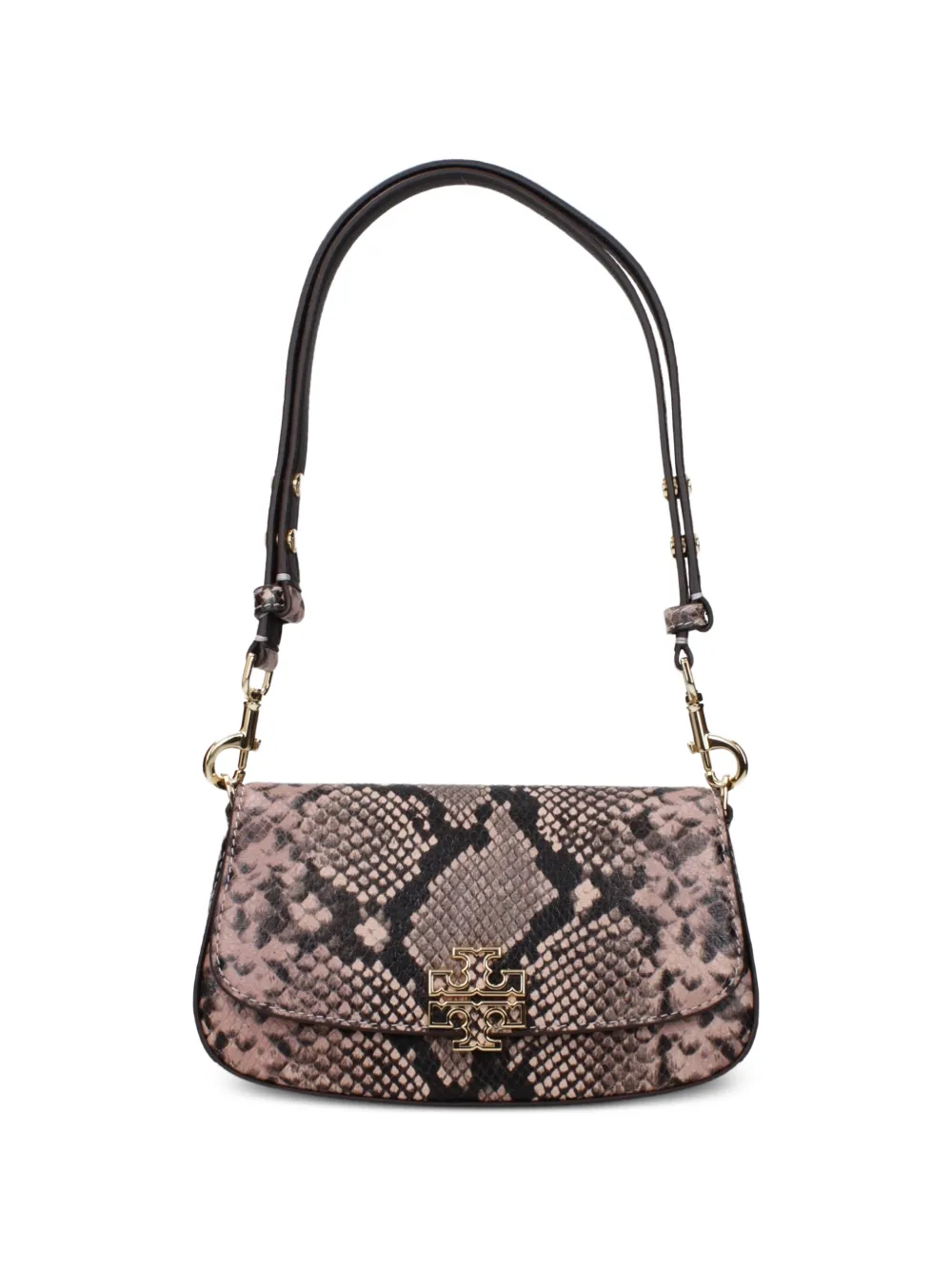 Tory Burch Kira snakeskin-print shoulder bag - Rosa