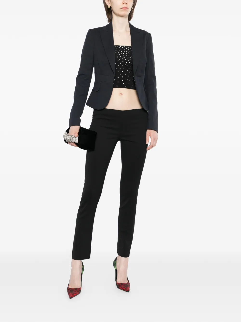DSQUARED2 Blazer met enkele rij knopen Zwart
