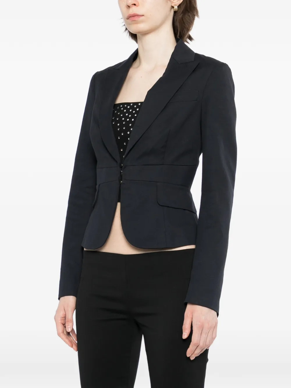 DSQUARED2 Blazer met enkele rij knopen Zwart