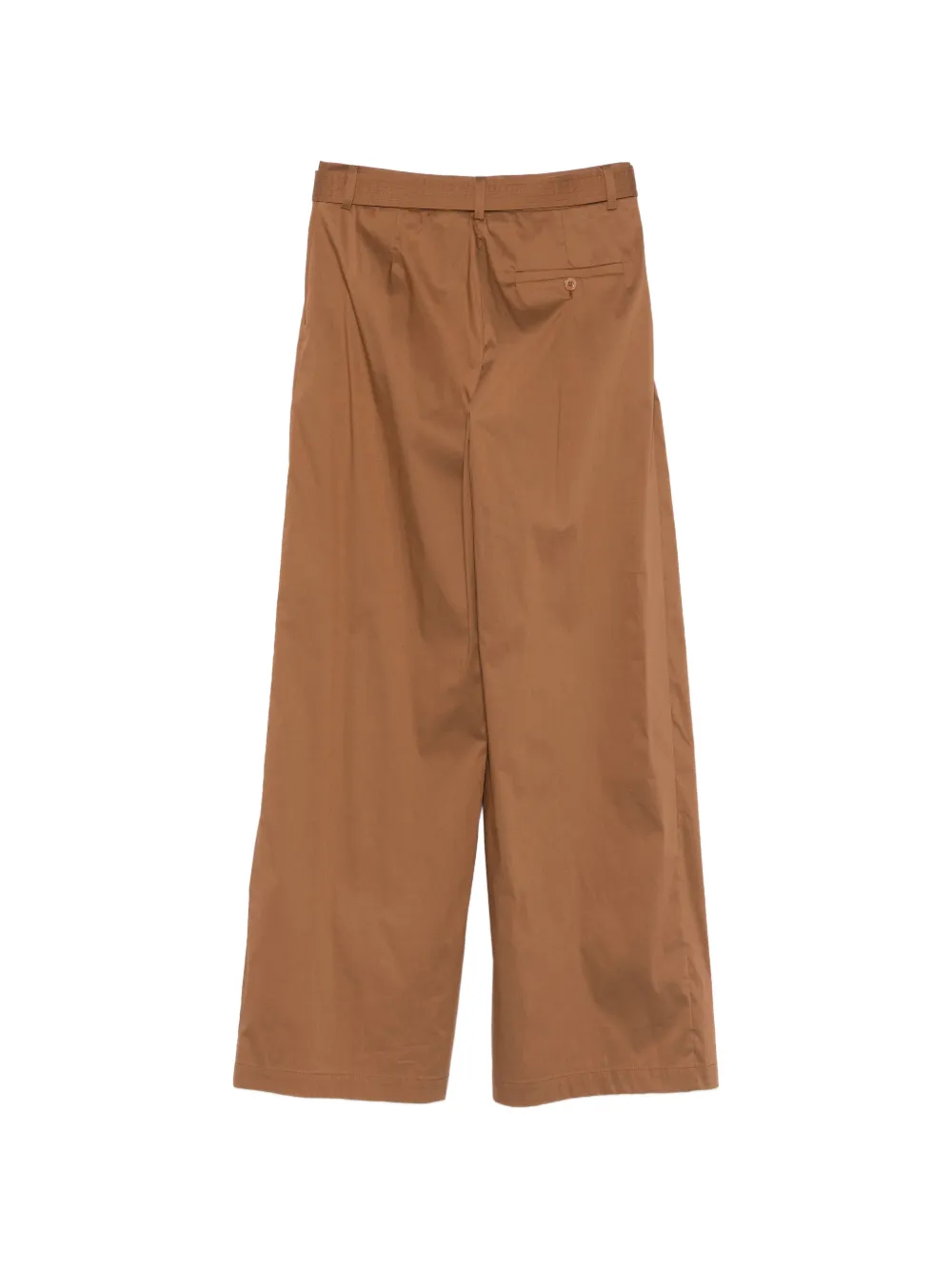 Semicouture Rowena plooibroek met ceintuur Bruin