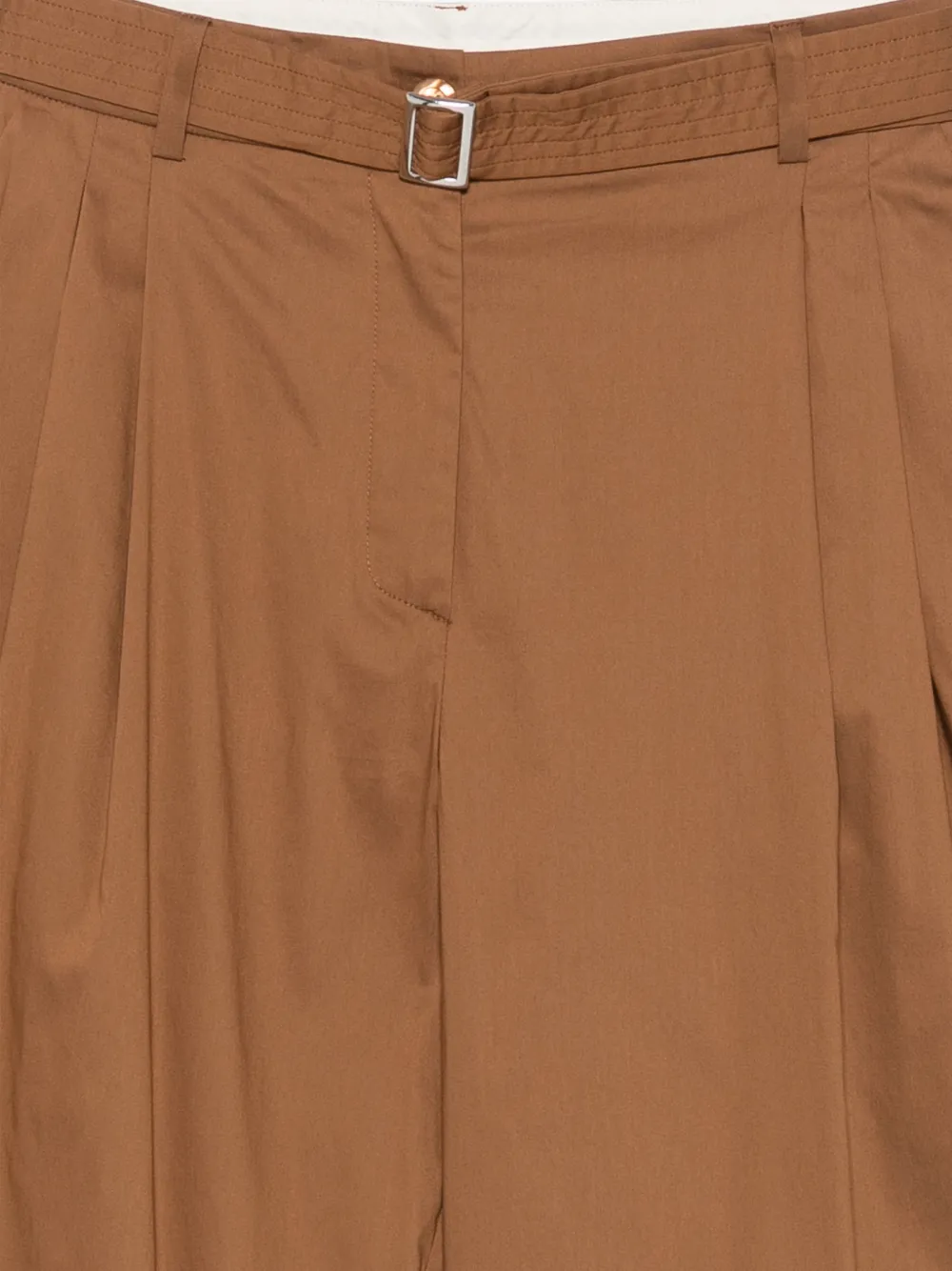 Semicouture Rowena plooibroek met ceintuur Bruin