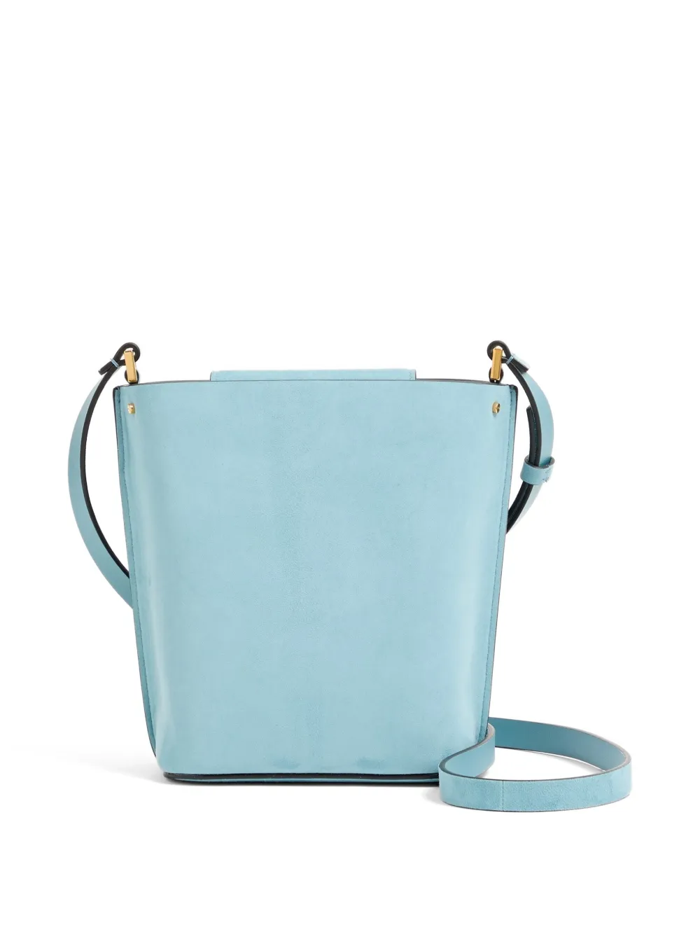 Valentino Garavani Kleine Fill Me suède bucket-tas Blauw