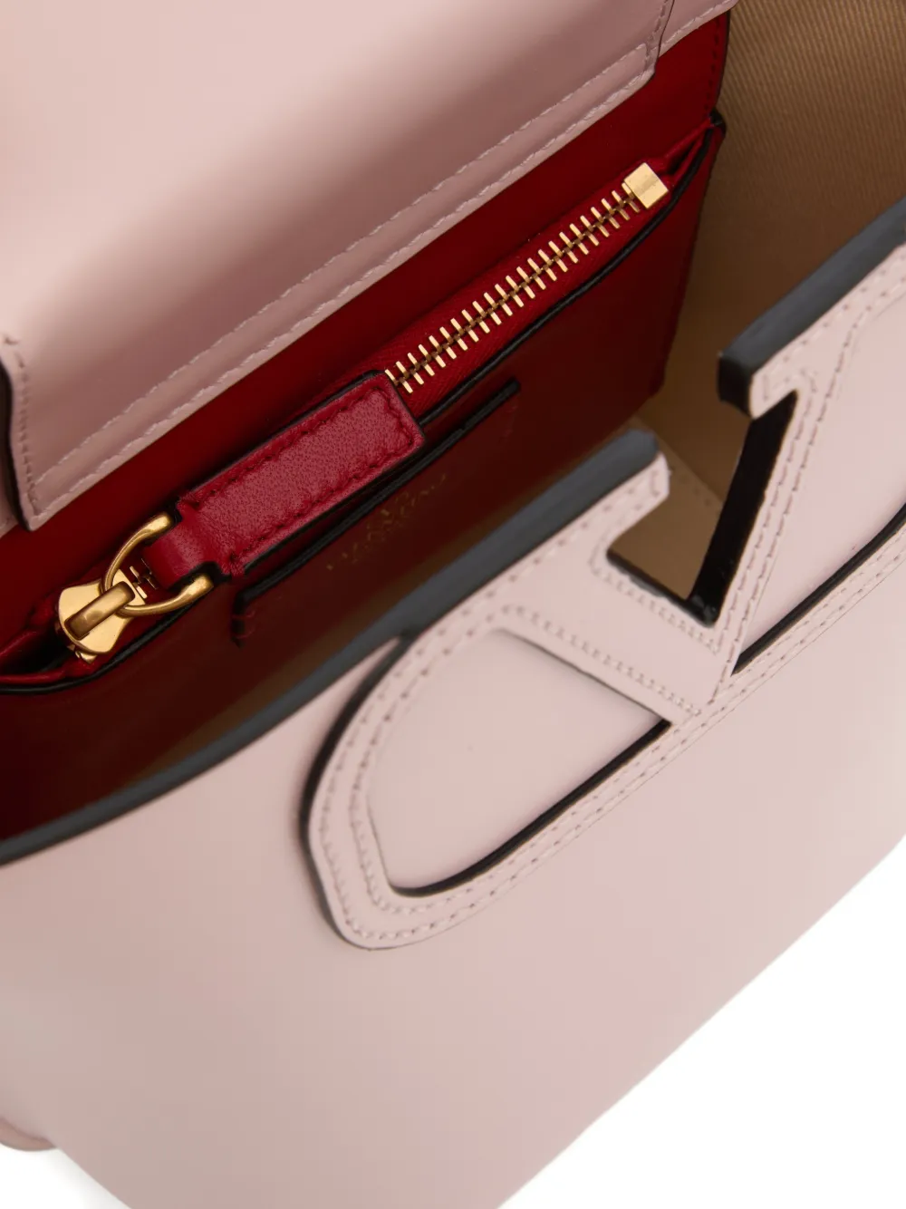 Valentino Garavani Fill Me kleine kalfsleren bucket-tas Roze