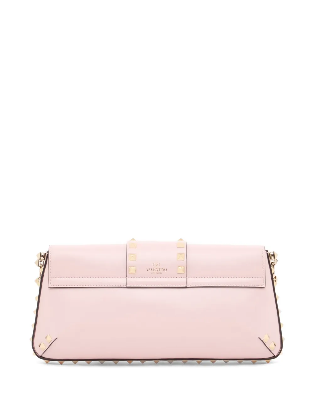 Valentino Garavani Rockstud kalfsleren schoudertas Roze