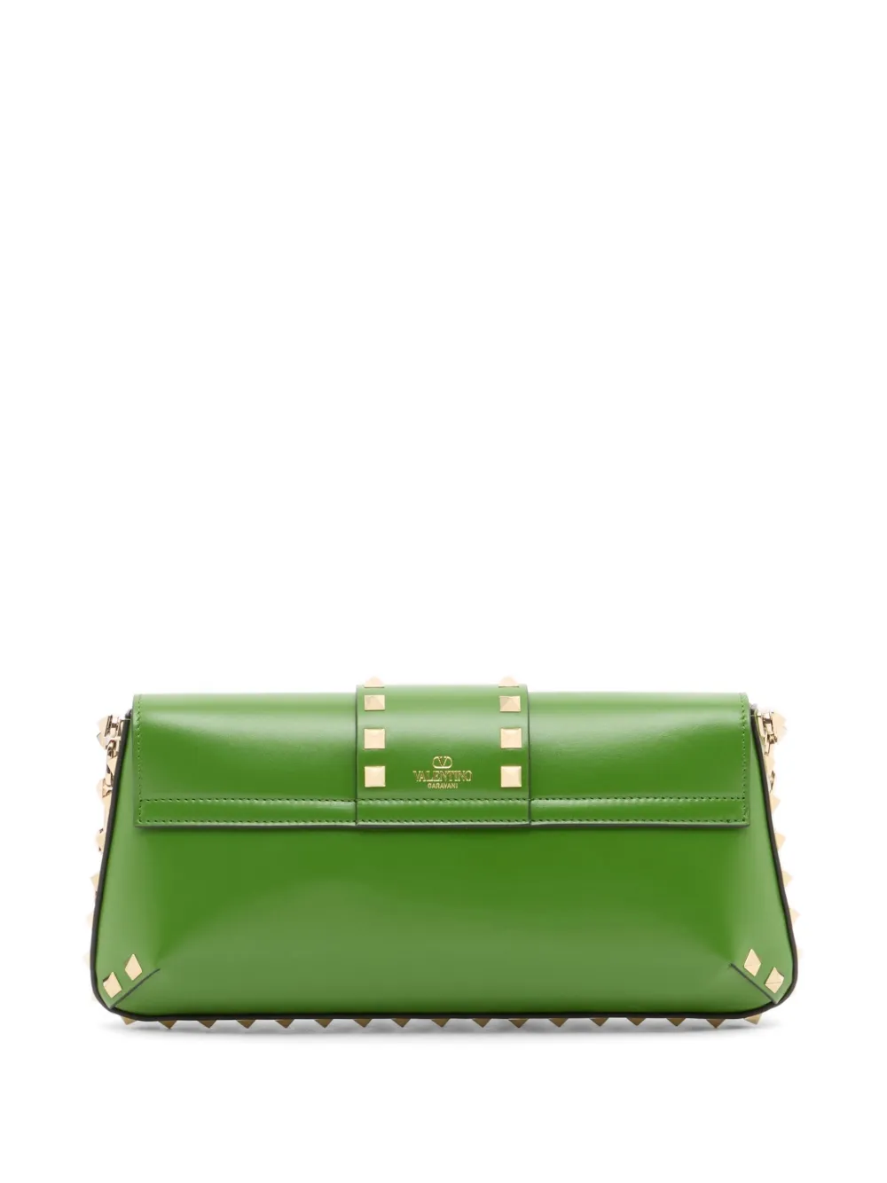 Valentino Garavani Rockstud kalfsleren schoudertas Groen