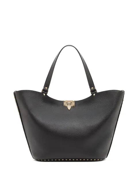 Valentino Garavani Rockstud grainy calfskin shopping bag