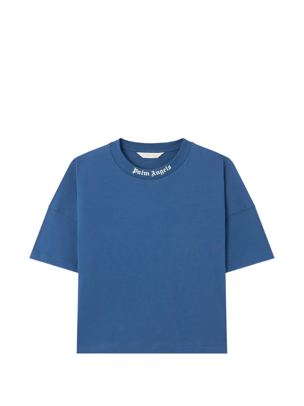 Palm Angels Kids logo-print T-shirt - Blu