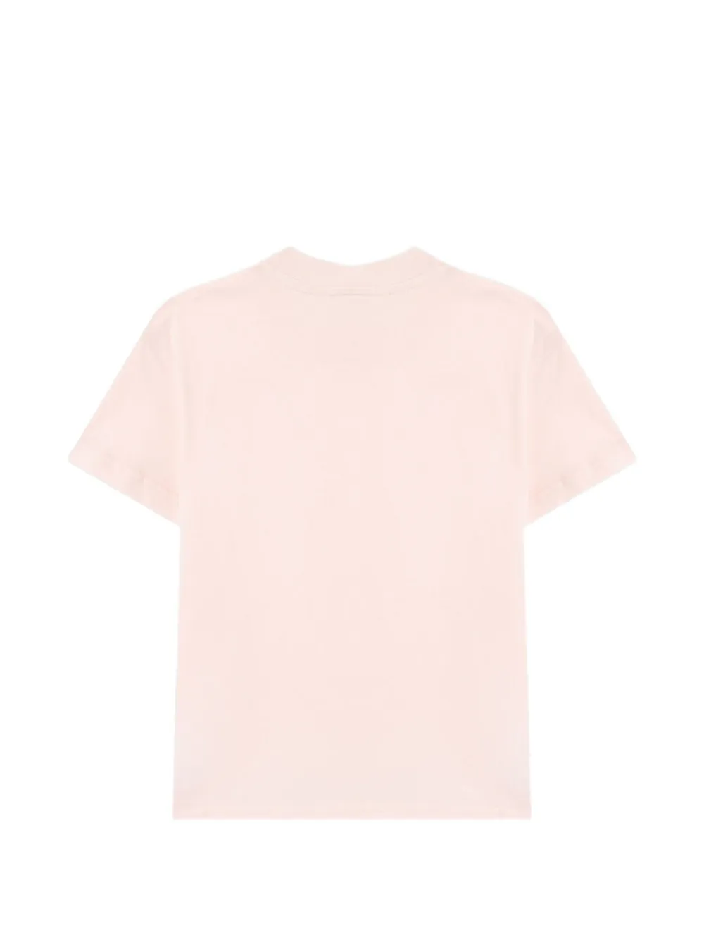 Palm Angels Kids Geborsteld T-shirt met logoprint Roze