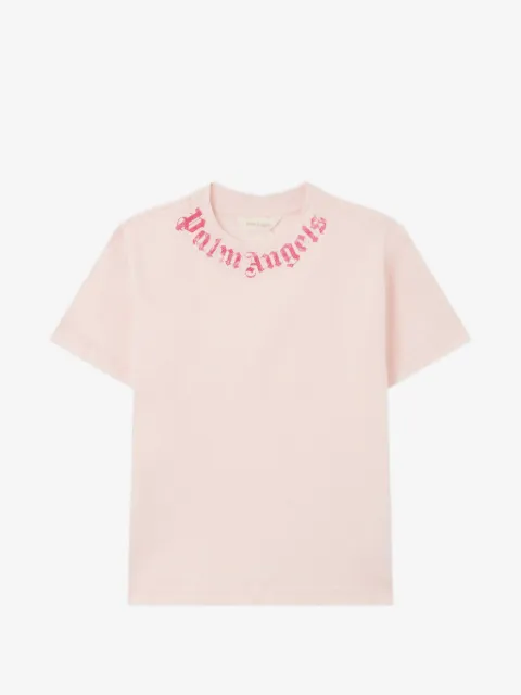 Palm Angels Kids camiseta con logo estampado
