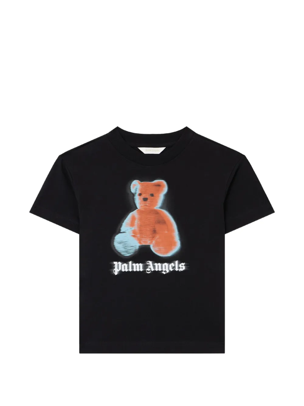 Palm Angels Kids Blurred Bear T-shirt - Nero
