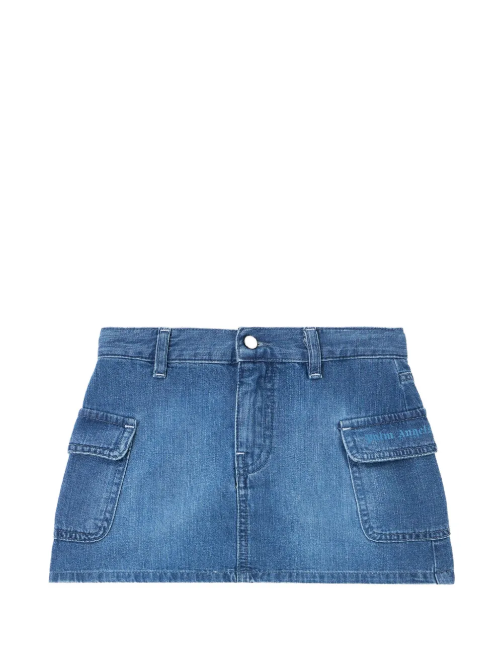 Palm Angels Kids cargo mini skirt - Blu