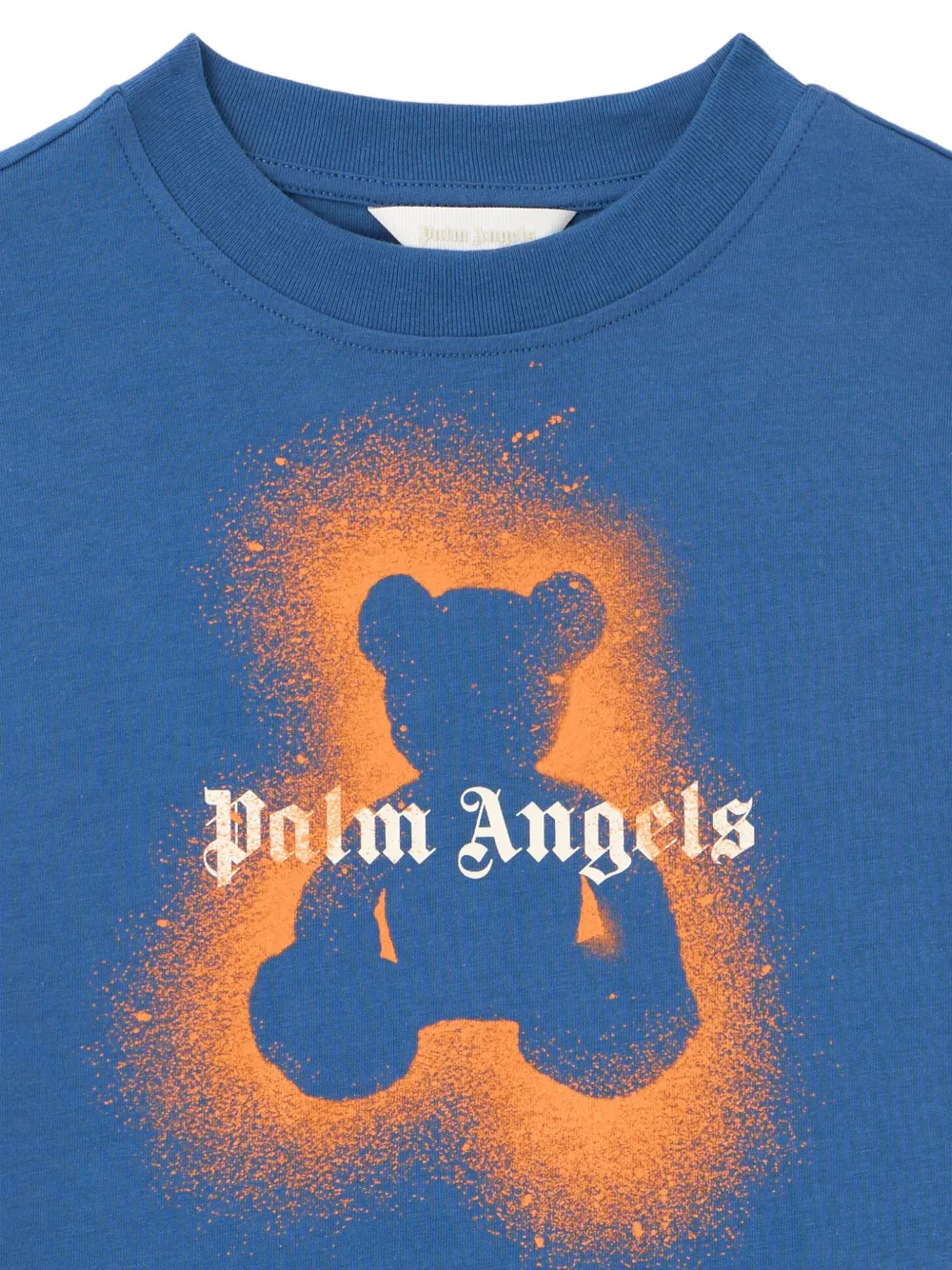 Palm Angels Kids T-shirt met beerprint Blauw