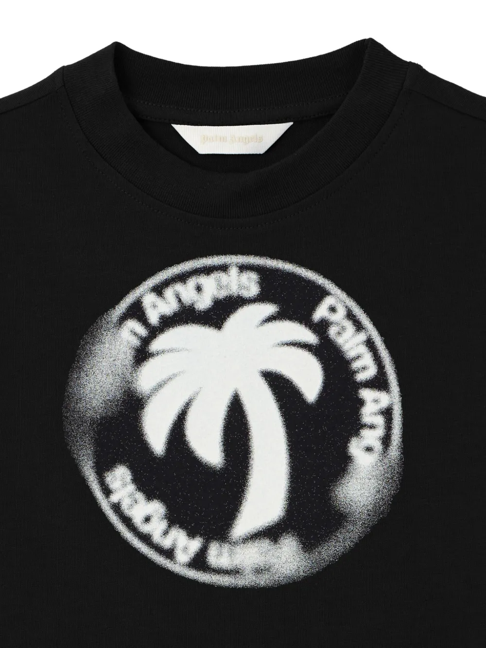 Palm Angels Kids T-shirt met print Zwart