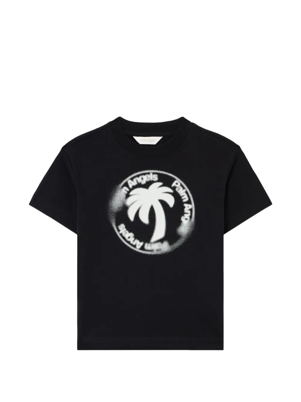 Palm Angels Kids palm stamp print T-shirt - Nero