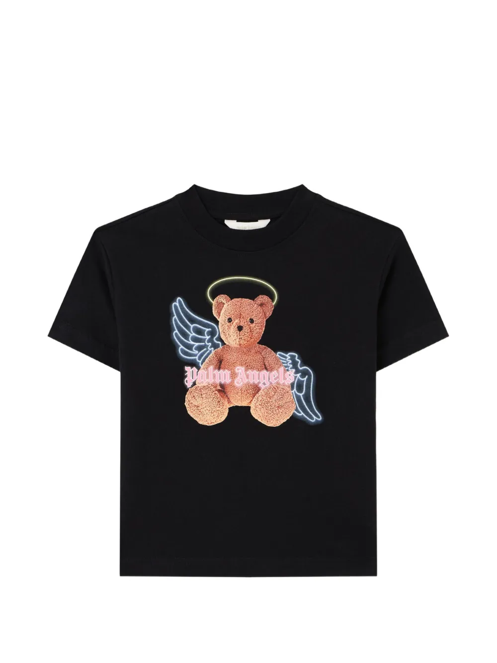 Palm Angels Kids bear angel print T-shirt - Nero