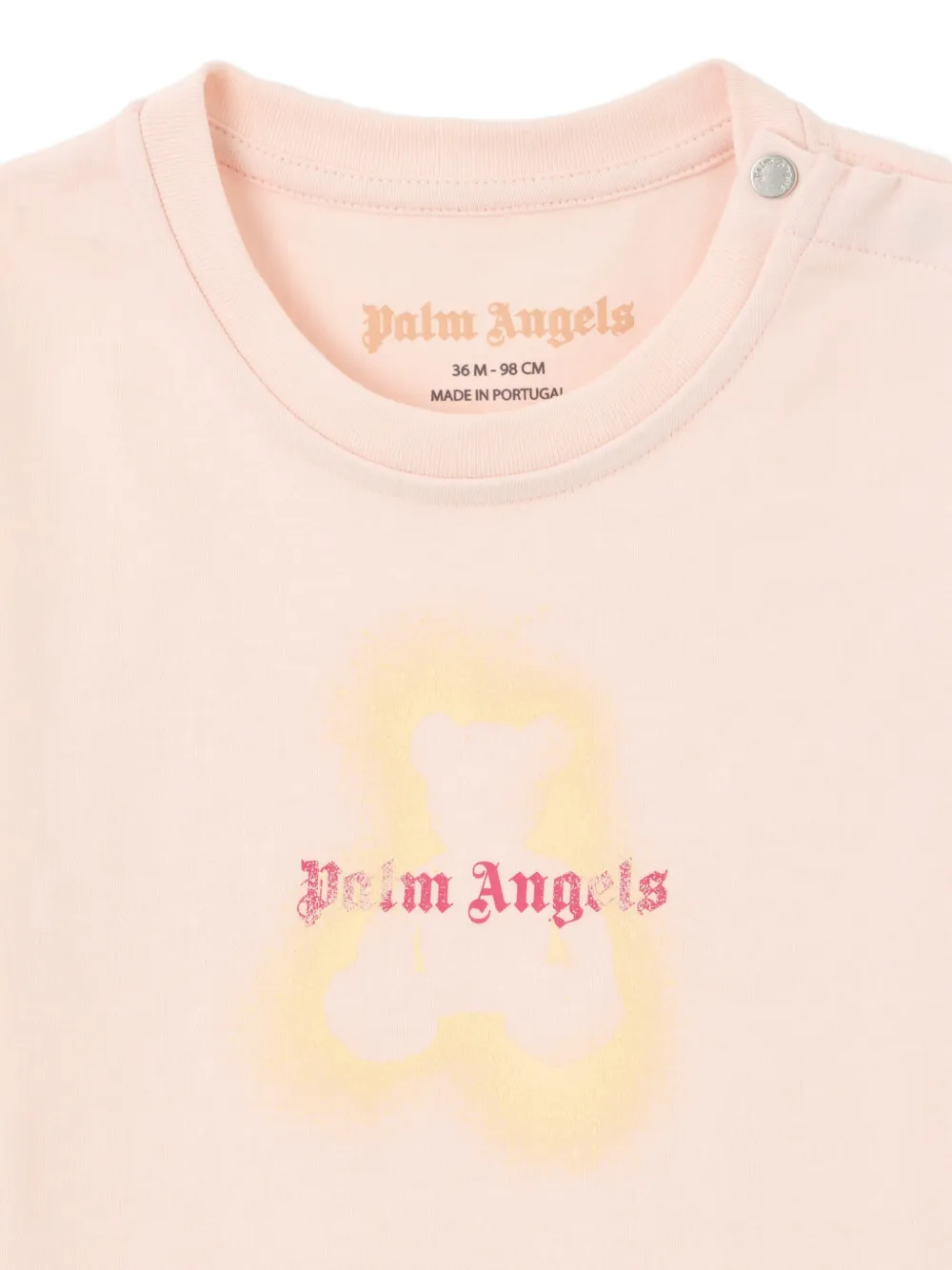 Palm Angels Kids T-shirt met beerprint Roze