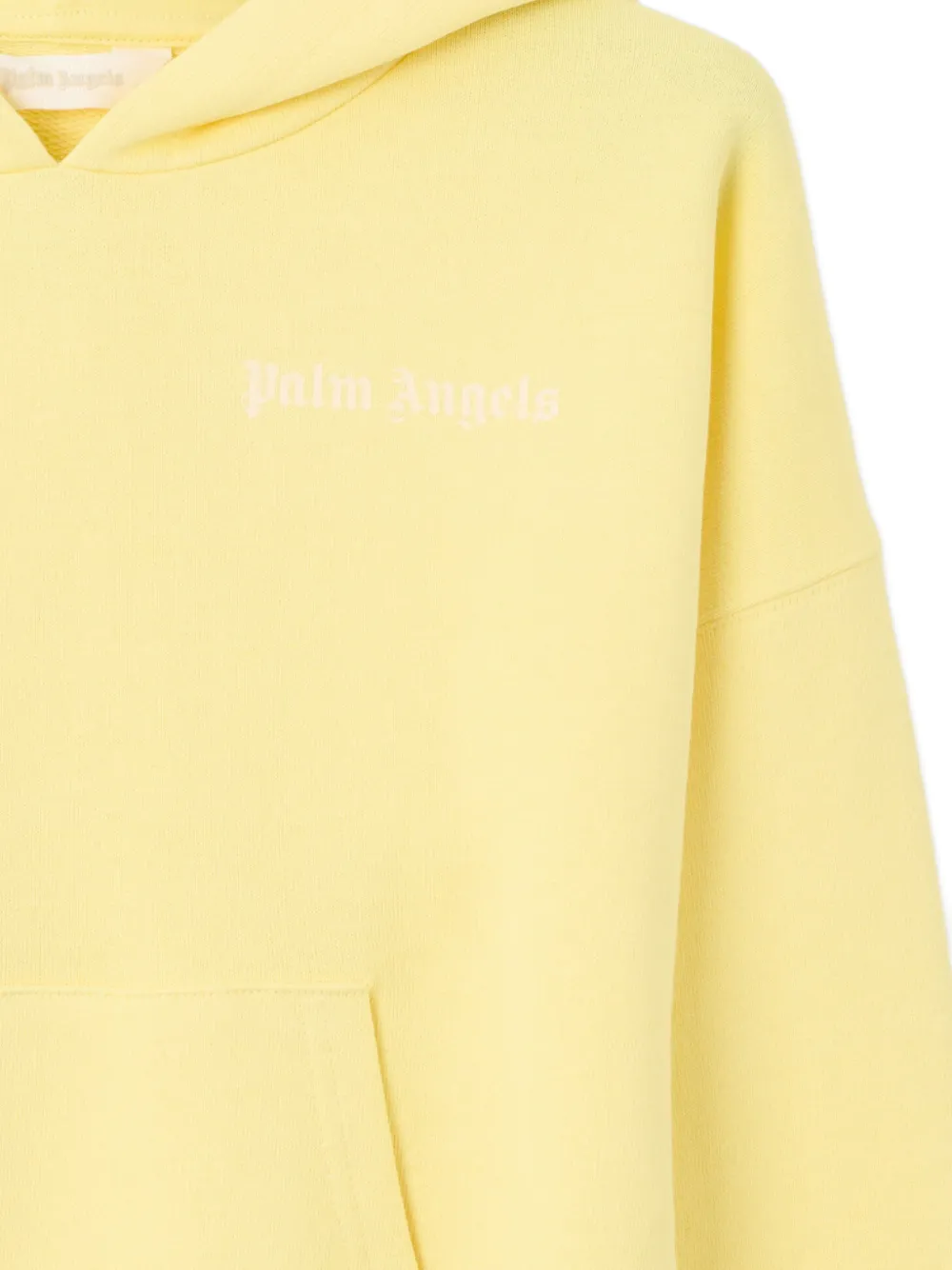 Palm Angels Kids Hoodie met logoprint Geel