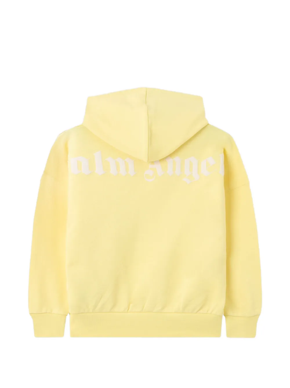 Palm Angels Kids Hoodie met logoprint Geel