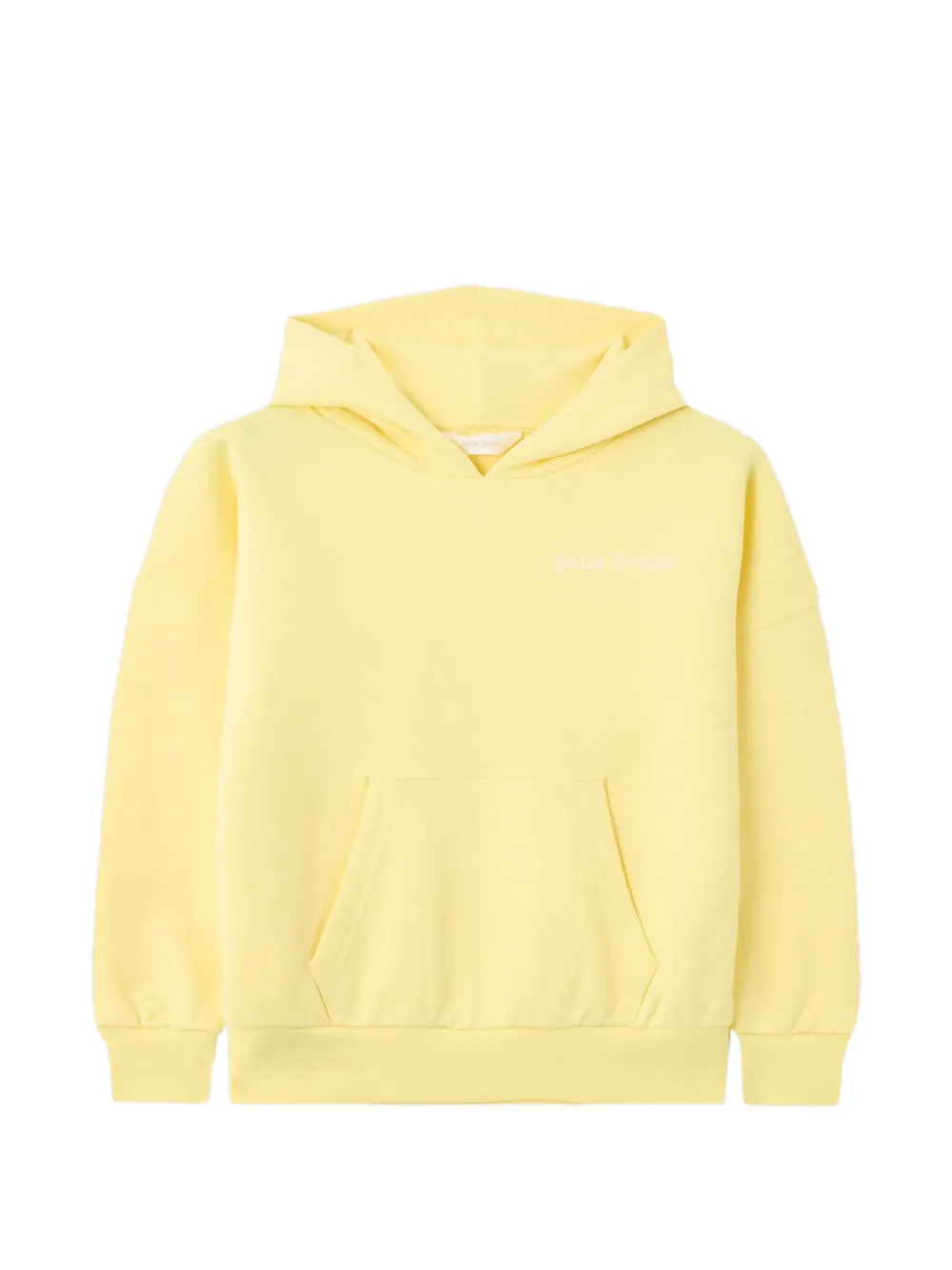 Palm Angels Kids logo-print hoodie - Giallo