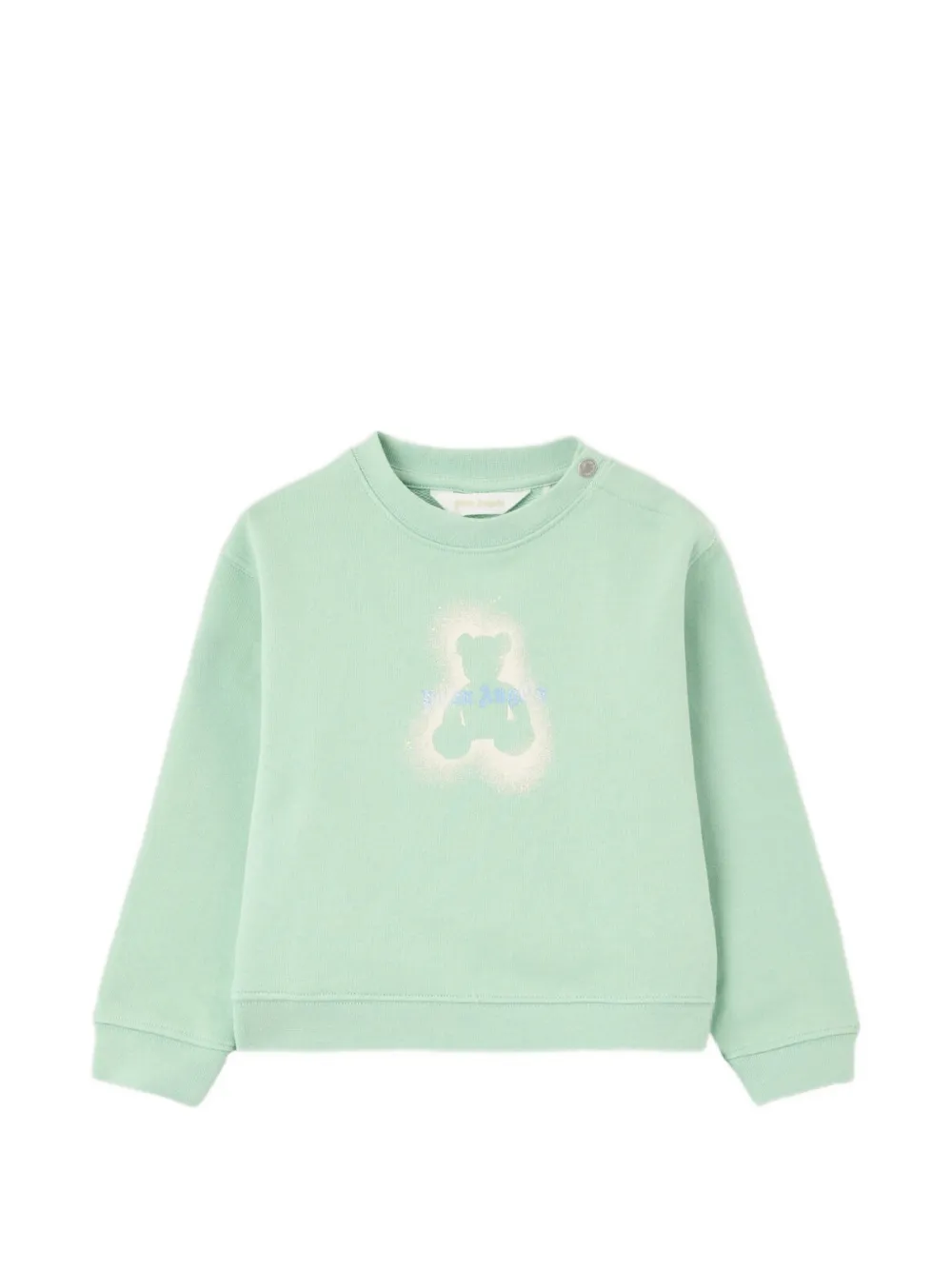 Palm Angels Kids Spray Bear sweater - Verde