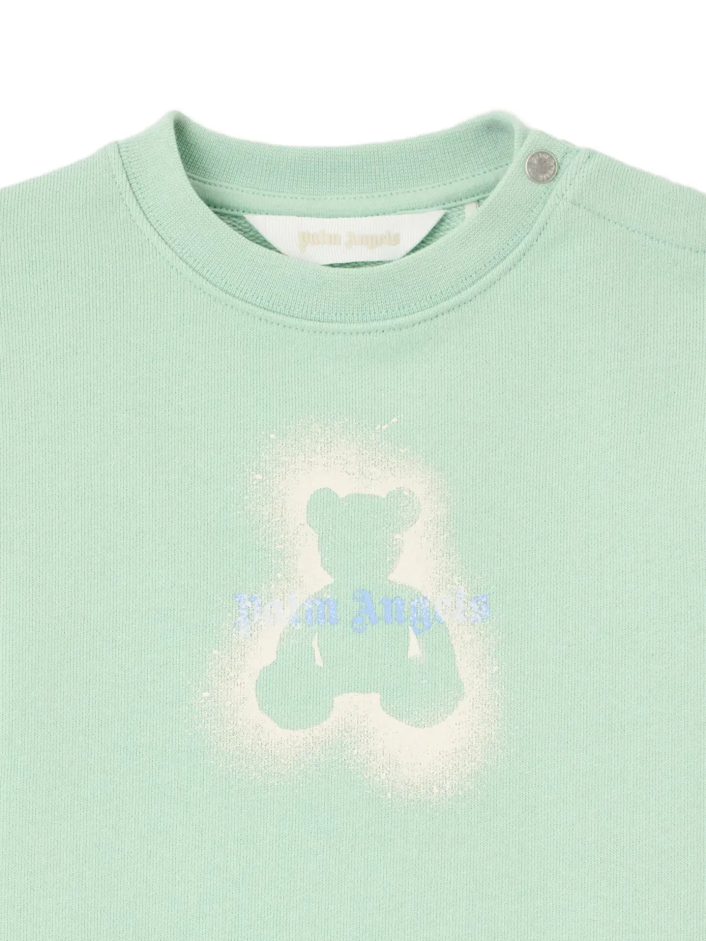 Palm Angels Kids Spray Bear trui Groen