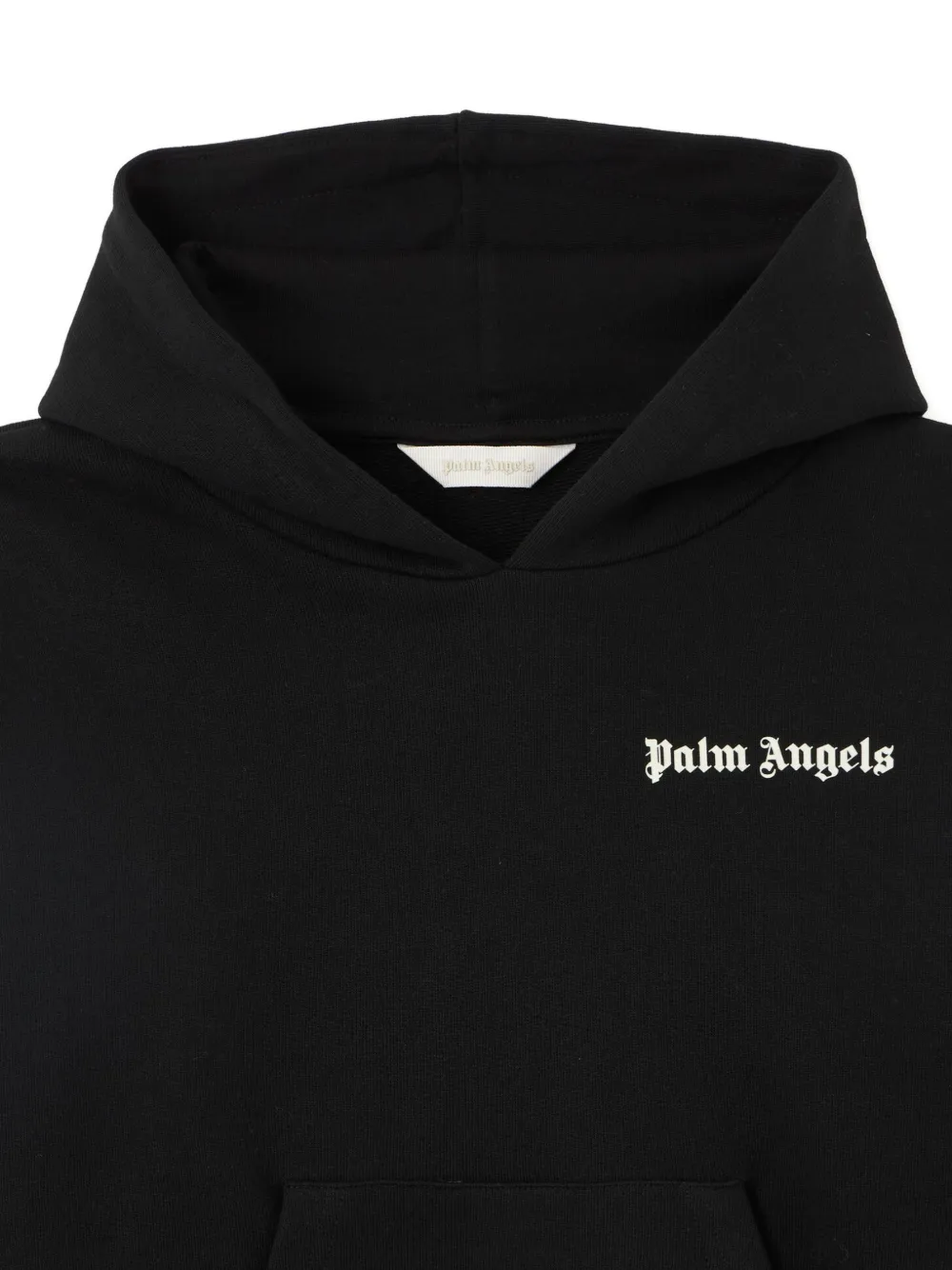 Palm Angels Kids Hoodie met logoprint Zwart
