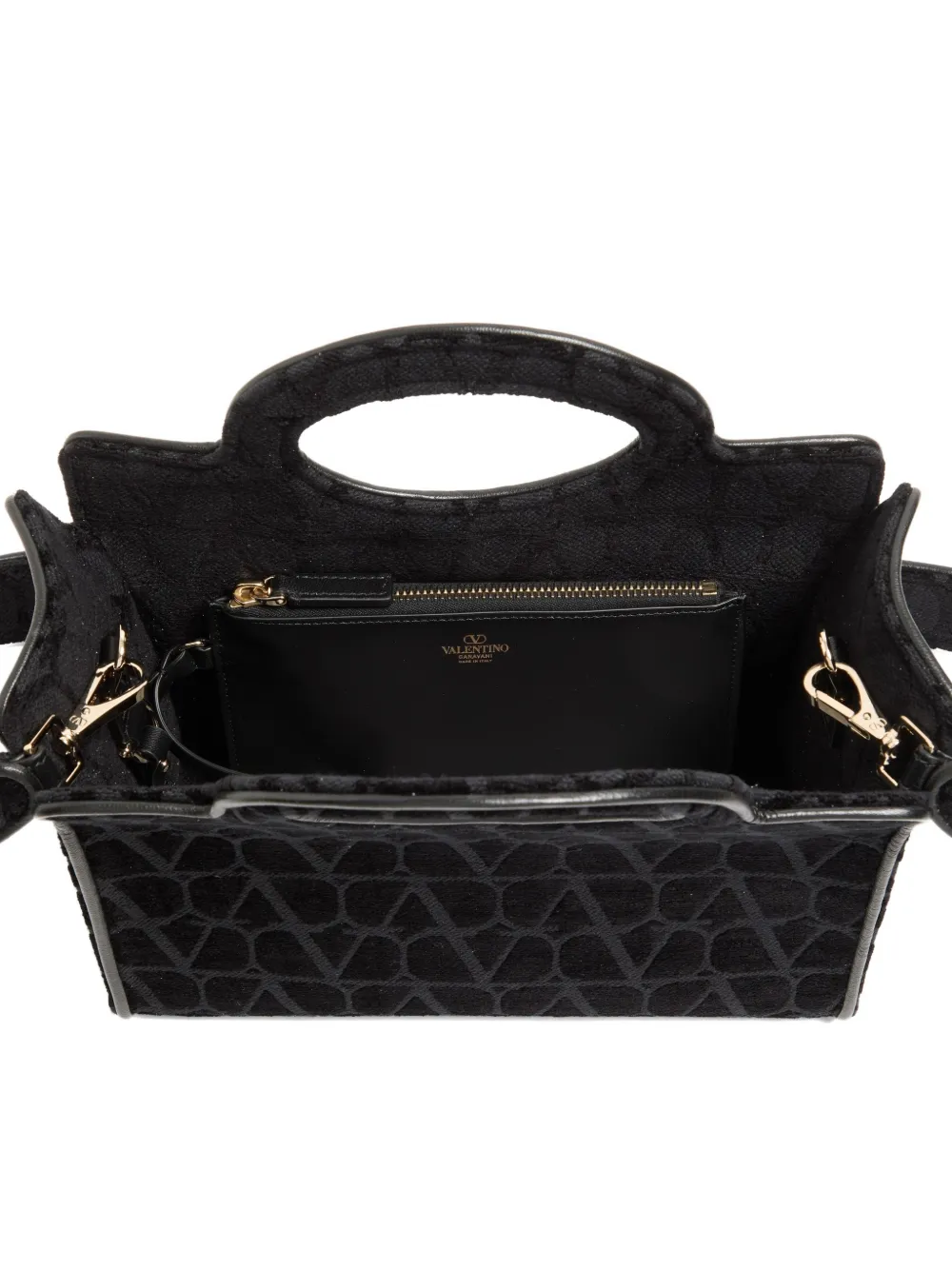 Valentino Garavani Toile Iconographe kleine shopper Zwart