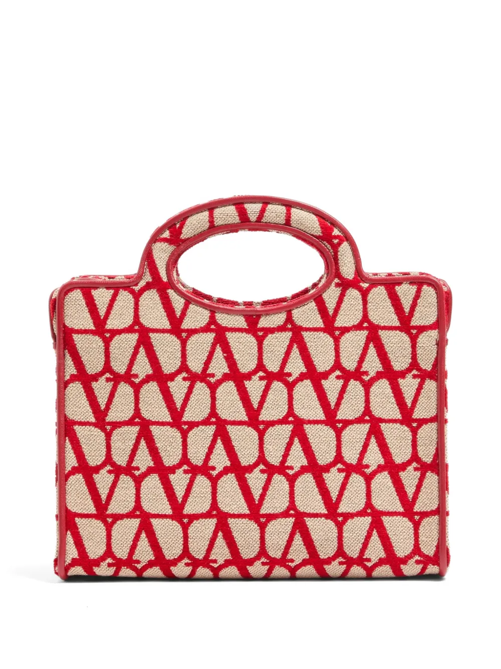 Valentino Garavani Toile Iconographe kleine shopper Beige