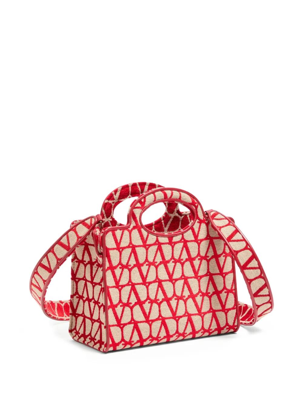 Valentino Garavani Toile Iconographe kleine shopper Beige