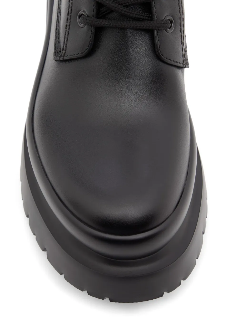 Valentino Garavani Roman Stud kalfsleren combat boots 50 mm Zwart