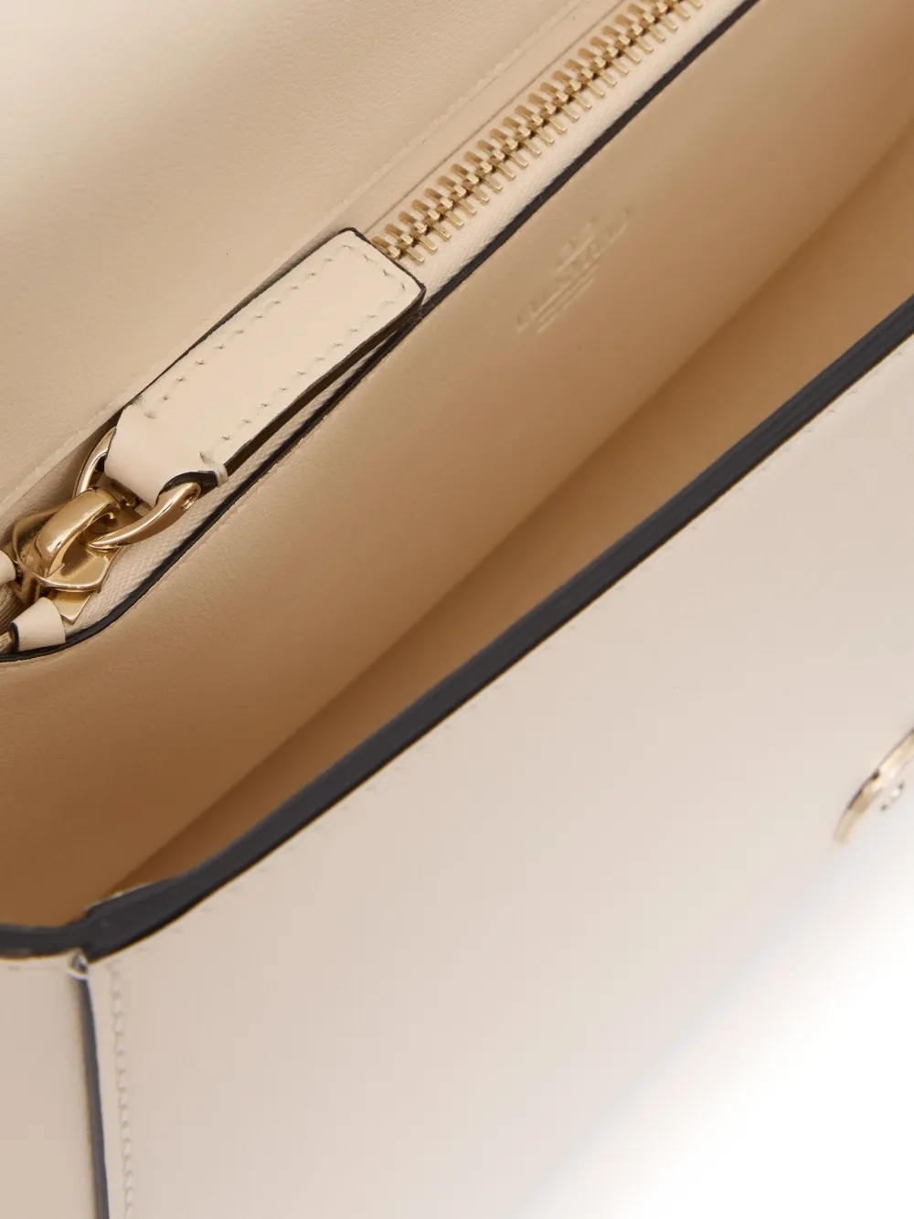 Valentino Garavani VLogo Walk kalfsleren schoudertas Beige