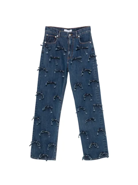 Viktor & Rolf bow-embellished jeans