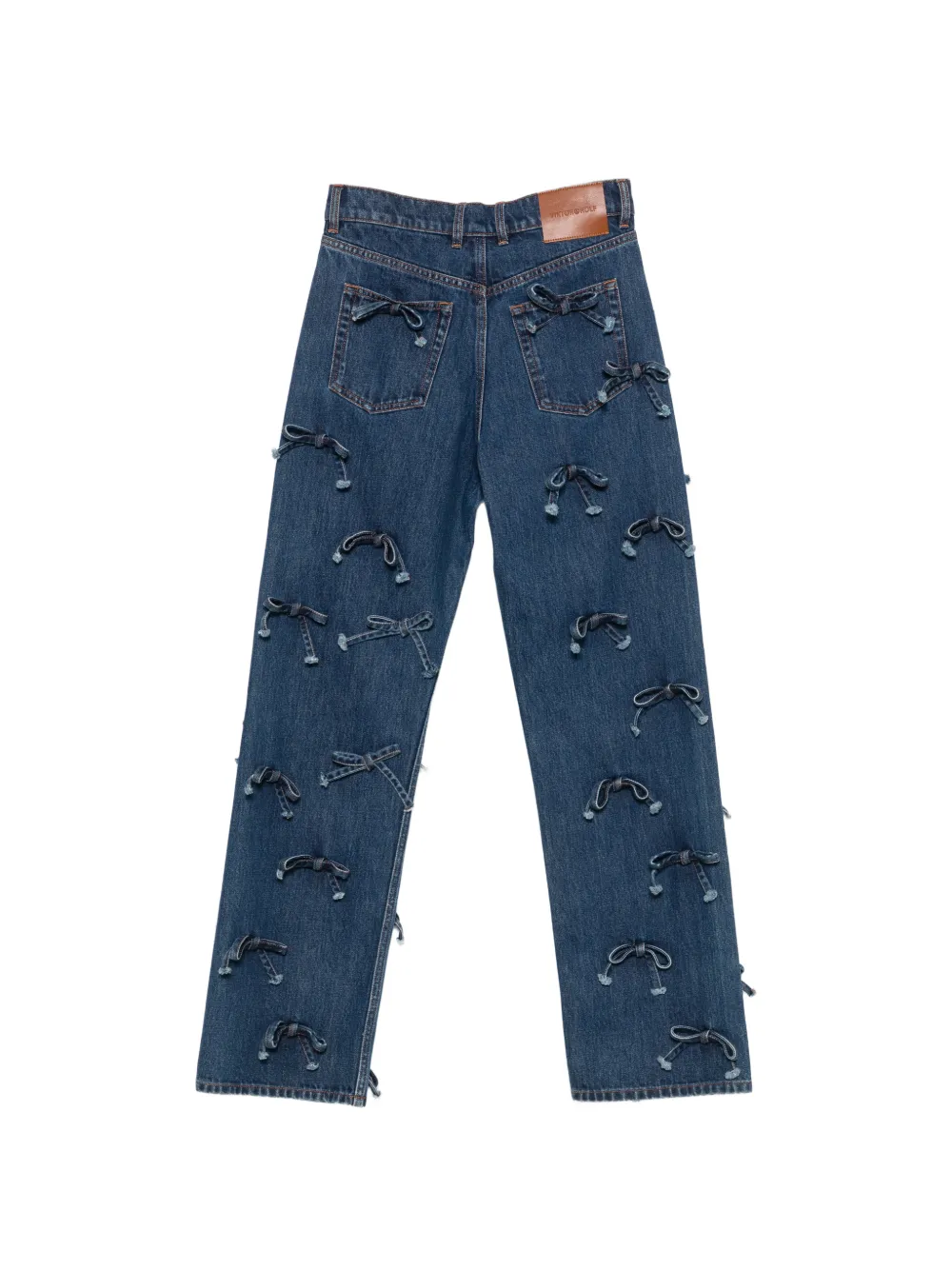 Viktor & Rolf Jeans verfraaid met strik Blauw