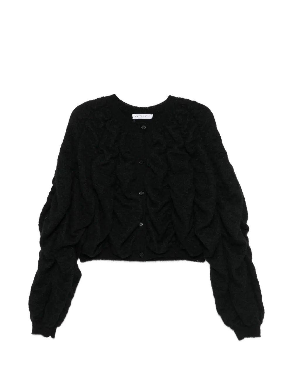 Viktor & Rolf Pumpkin ruched cardigan