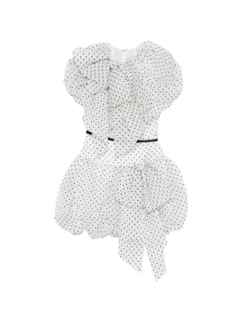 Viktor & Rolf Pumpkin polka-dot mini dress